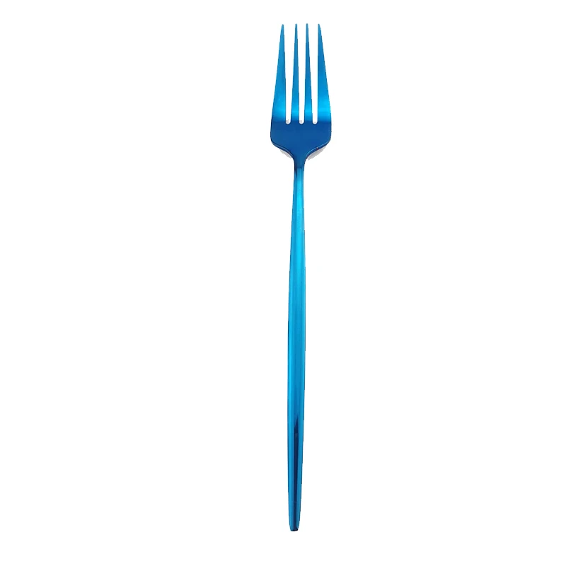Blue Dinnerware Set 18/10 Stainless Steel Cutlery Knife Fork Coffee Spoon Teaspoon Flatware Tableware Kitchen Silverware | Дом и сад