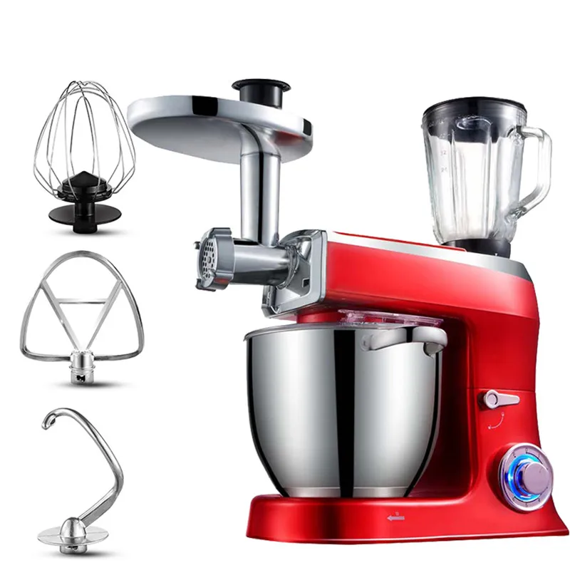 

Dough Maker 7.5L 1500W Juicer Electric Meat Grinder Stainless Steel Bowl 6-Speed Kitchen Stand Mixer Cream Egg Kneading Blender