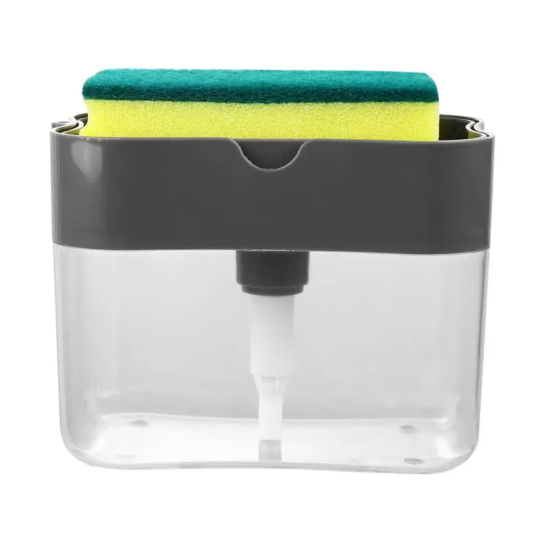 

1 Set Creative Multifunctional Soap Dispenser Bottle Sink Caddy Sponge Holder with Detergent Bottle for Kitchen #6