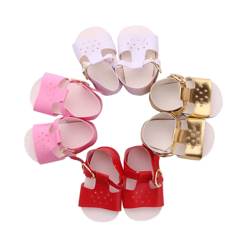 

Beach Buckle Sandalse Casual Fashion Fit 18 Inch American And 43 CM Reborn Baby Doll Shoes , Our Generation,Accessories For Girl