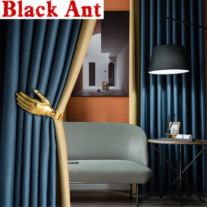 

Modern High Shading Curtain For Living Room Jacquard Sheer Curtain Bedroom Window Blinds Drape Window Treatment X-JD819