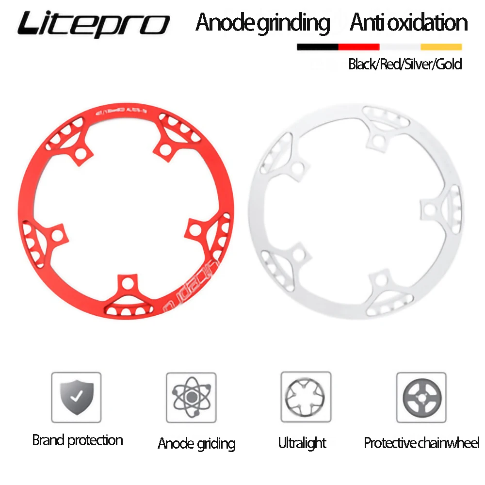 Litepro Новый ультралегкий 130 BCD 45T 47T 53T 56T 58T A7075 сплав Звездочка для BMX складной