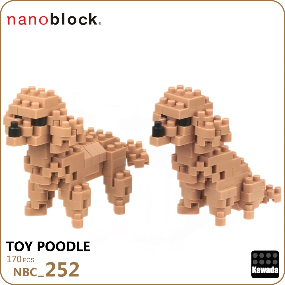 Kawada Nanoblock трость в пудель 170 шт. алмазные строительные блоки креативные игрушки