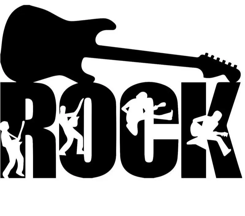 Рок-гитара для Авто/окна виниловая наклейка Наклейки Декор CT040 | Автомобили и