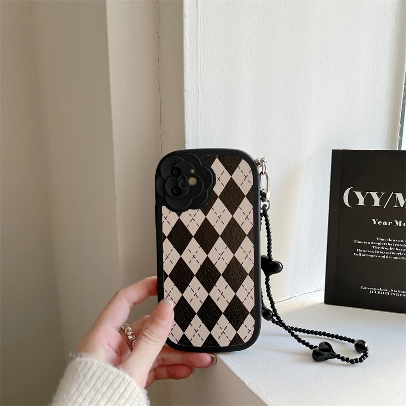 Роскошный милый кожаный мягкий чехол с браслетом в виде сердца для IPhone 13 12 11 Pro Max XR