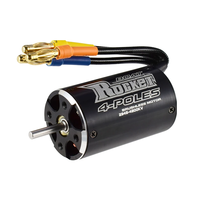 Rocket 2948 4800KV 4-полюсный бесщеточный водонепроницаемый двигатель 3 175 мм для Traxxas Blast