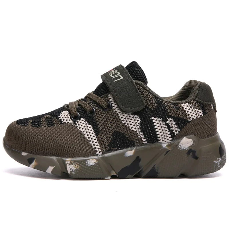 Новинка детская обувь кроссовки для мальчиков камуфляжные детские армейский