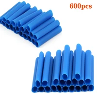 600 pcs thermoresistant tube heat shrink wrapping kit 22 53mm blue shrinking tubing assorted wire cable insulation sleeving