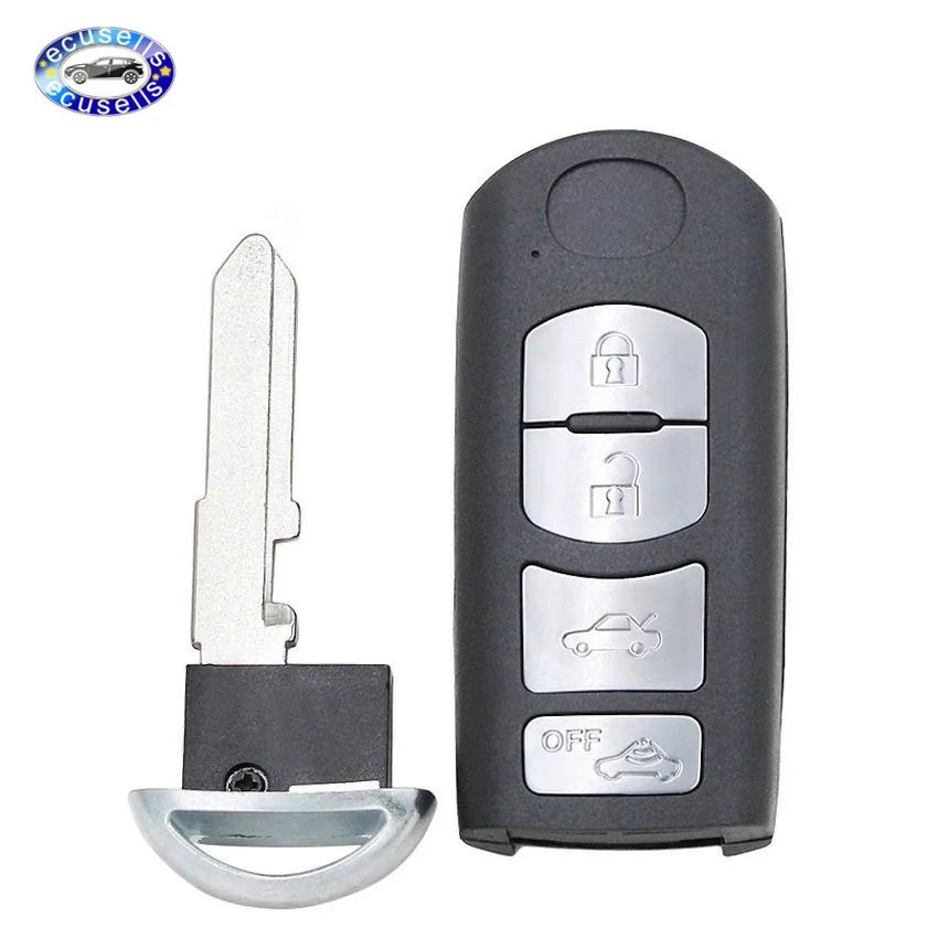 Новый 4 кнопки дистанционного ключа чехол Замена оболочки Fob для Mazda 3 5 6 CX 7 9|fob|fob