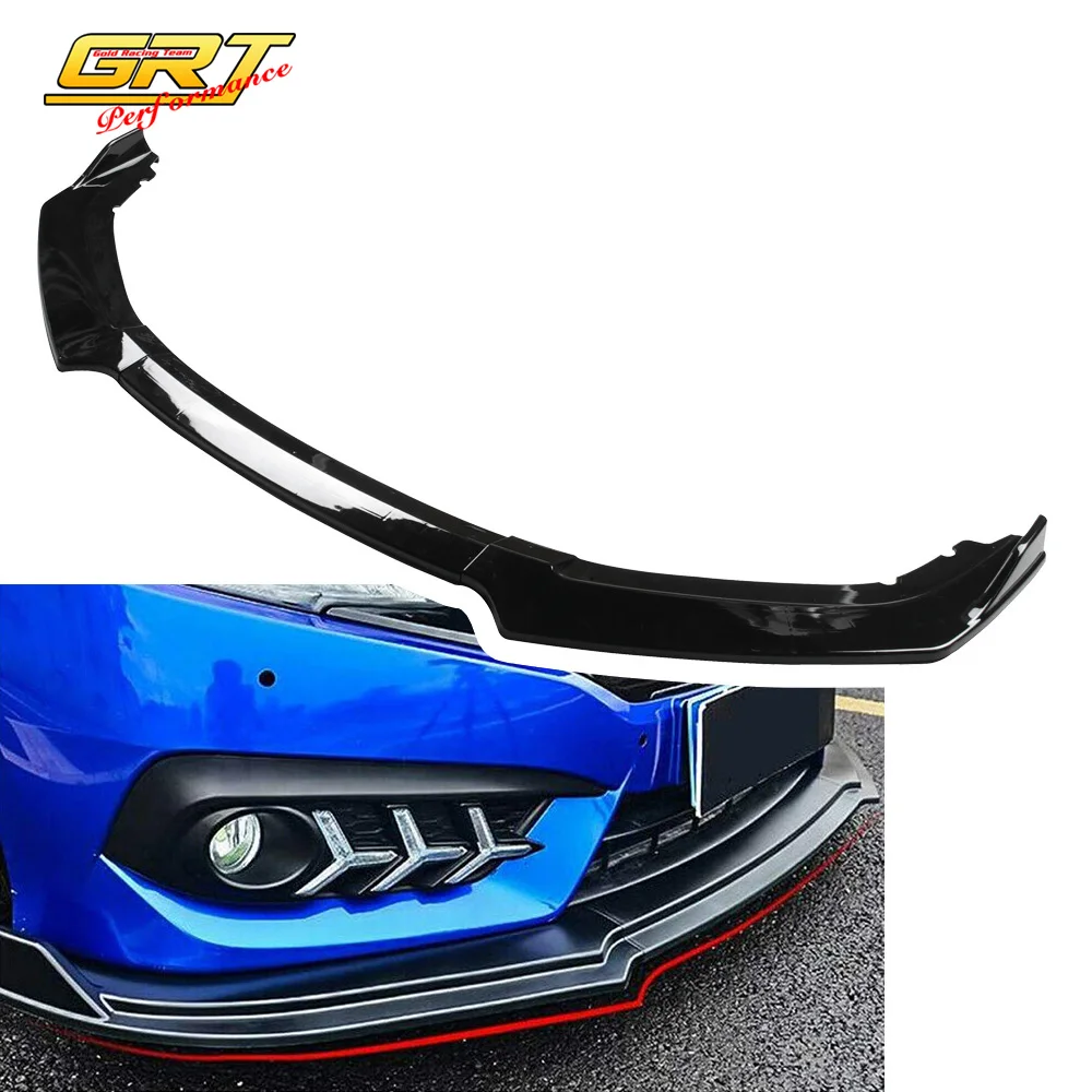 Комплект для переднего бампера и губ 3 шт. разветвитель тела защитный черный