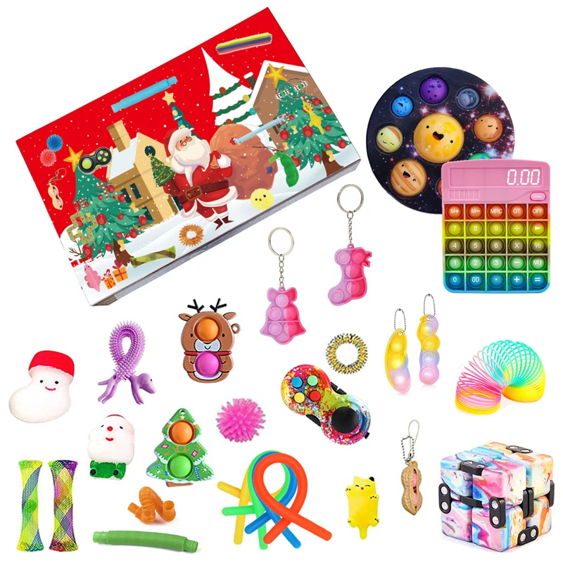 

Новинка, антистрессовый набор, детские игрушки-сжималки с простым затемнением, детские игрушки, электронная книга, Рождественский календар...
