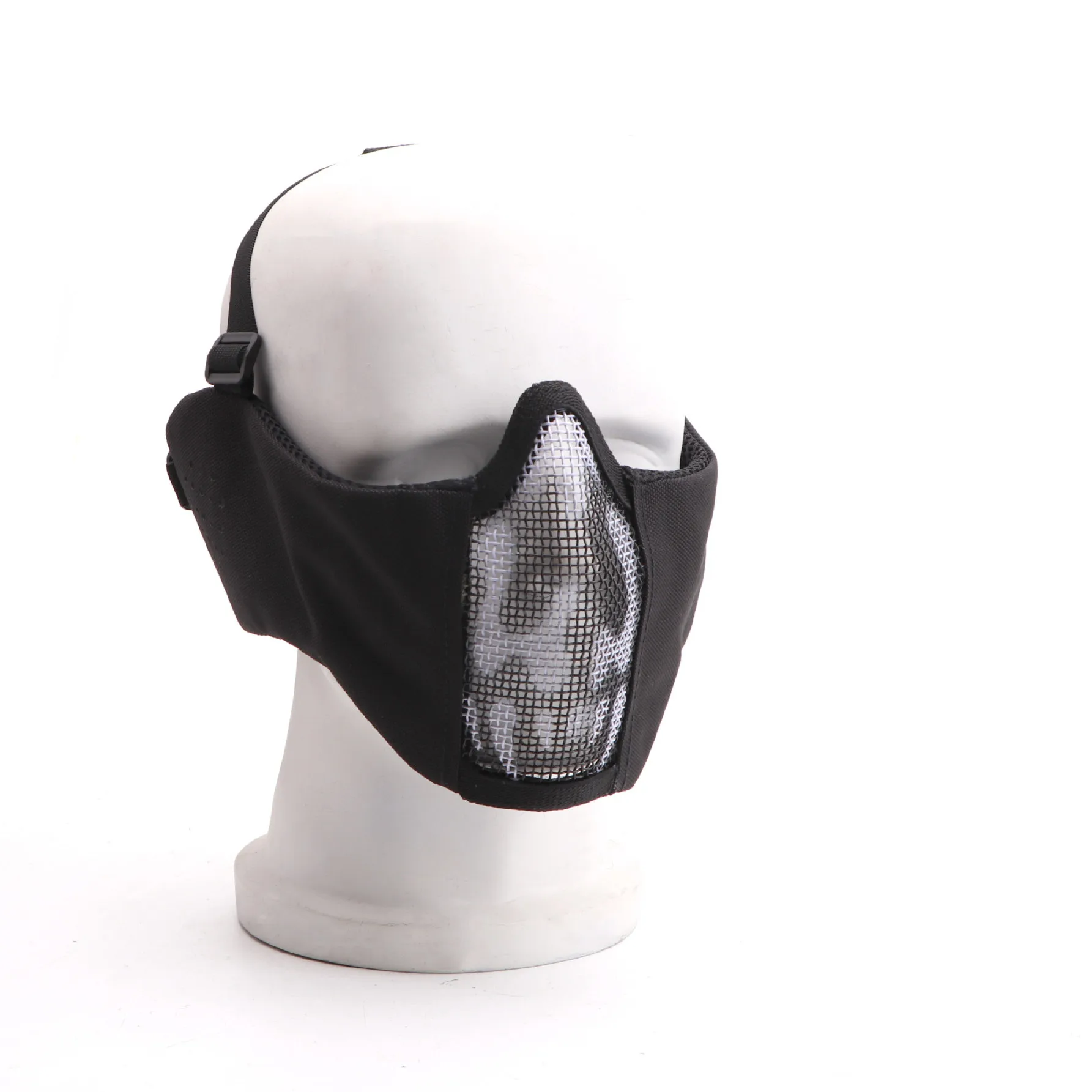 

Mask Nylon Steel Wire Breathable Tactical Mask For Outdoor Riding CS Cosplay Earloops Reuseable washable