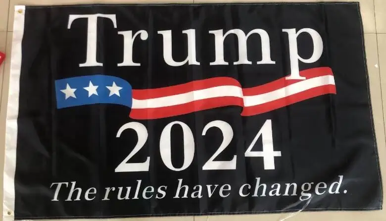 

3x5ft Trump 2024 Flag with the Rules Have Changed Banner