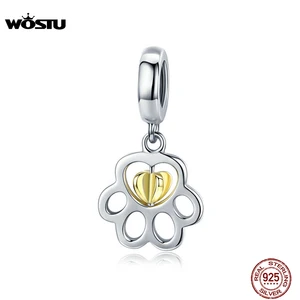 Подвеска-Шарм Собачья лапа для изготовления ювелирных изделий