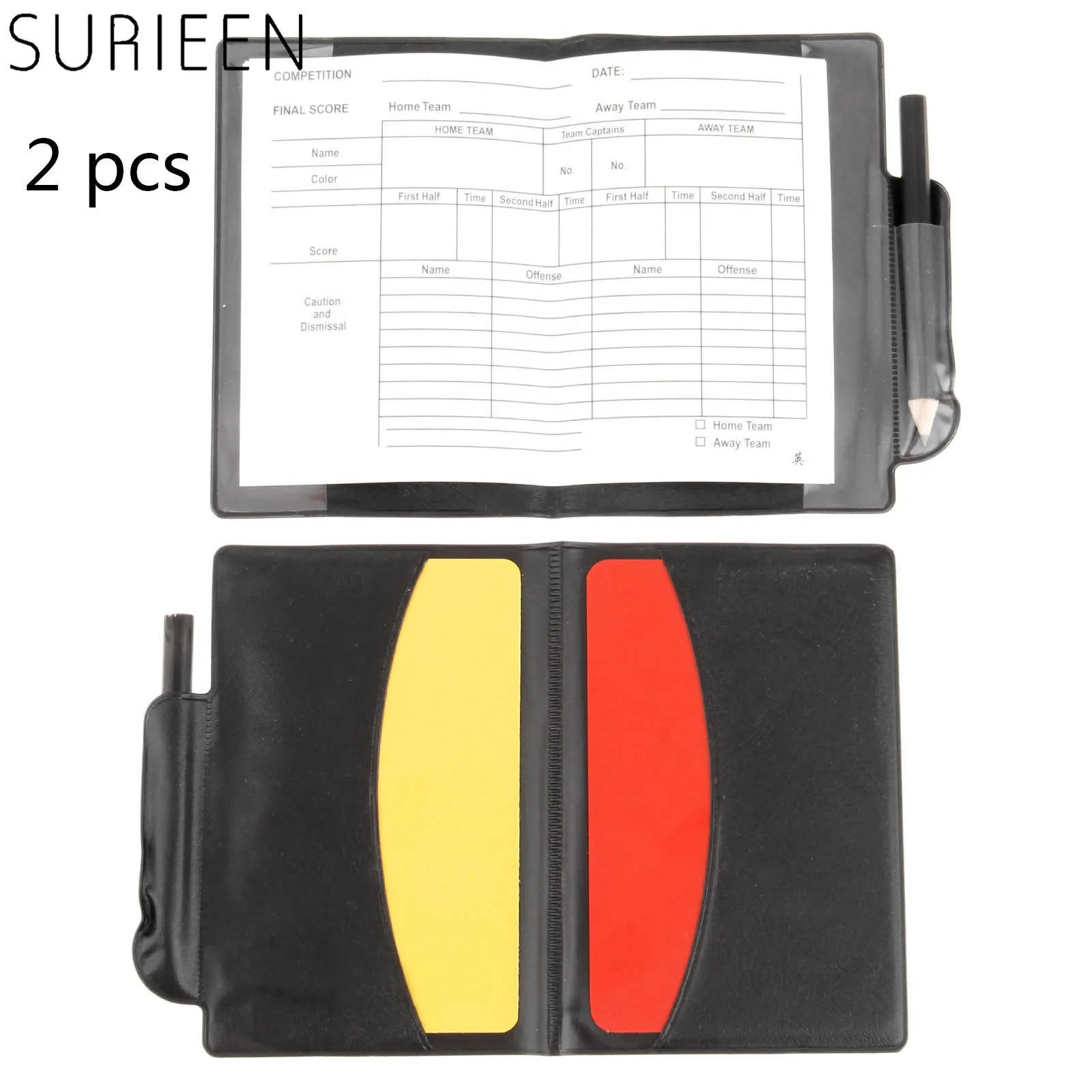 Referee Record Tool Sport Match Football Sheet Set Referees Notebook