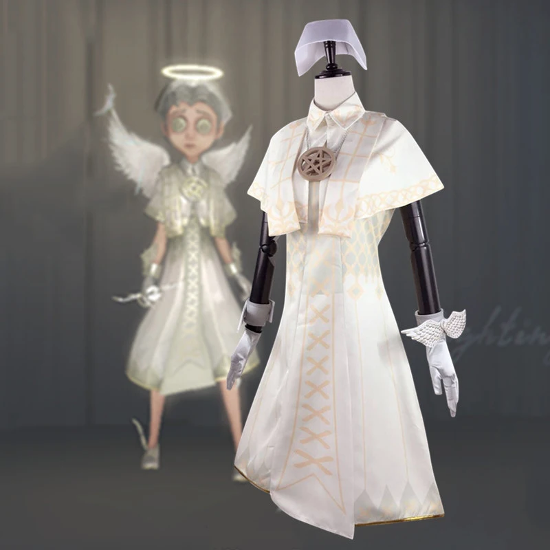

Game Identity V Cosplay Costumes Doctor Holy Angel Emily Dyer Cosplay Costume Halloween Carnival Party Women Flaming Angel