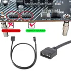 5 в 3PIN RGB VDG адаптер линейный разъем для материнской платы 5 в 3Pin VDG к нормальному 3Pin Конверсионный кабель черный 19QE