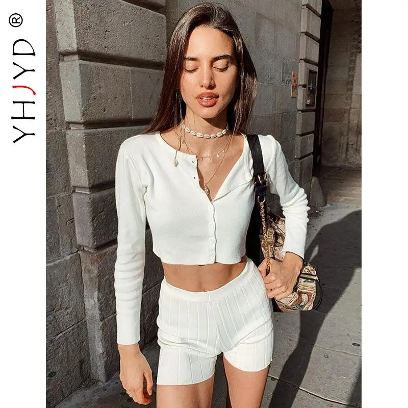 

Светло-зеленый светильник ный пикантный кардиган YHJYD, укороченный вязаный свитер в рубчик, рубашки, Женская осенне-зимняя одежда, топы с дли...