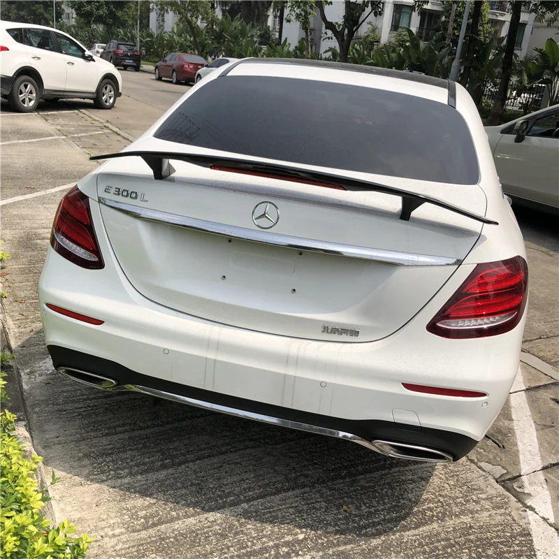 Спойлер для Mercedes Benz W213 2016-2018 E260/E200/E300 E-class TF ABS Материал заднее крыло автомобиля