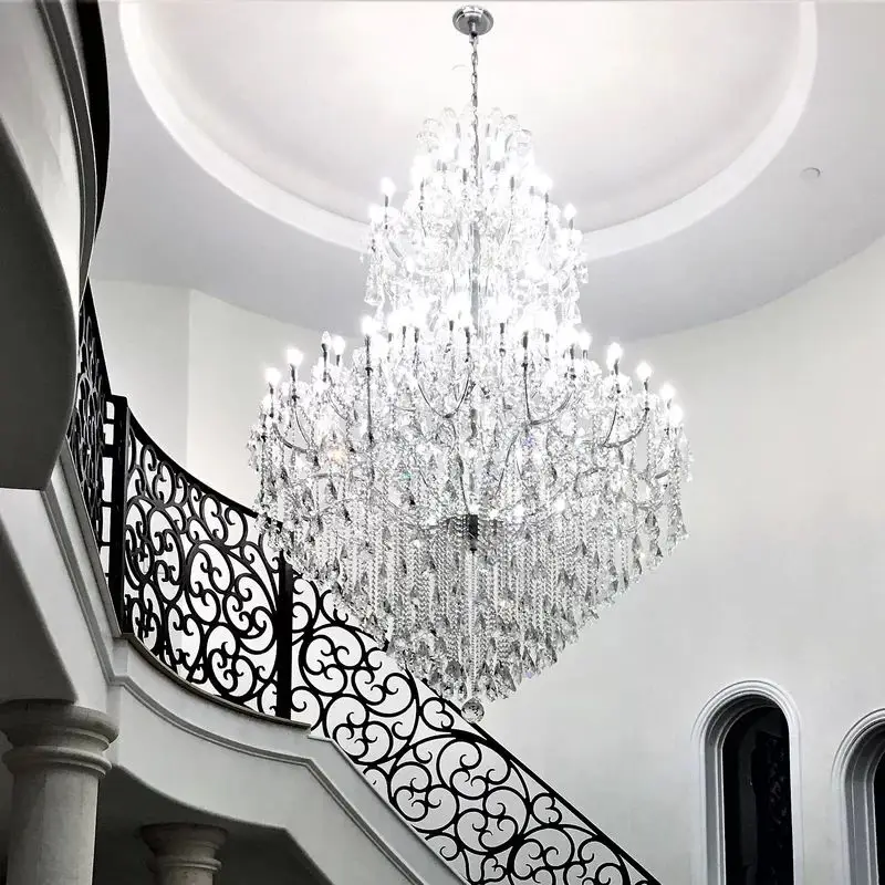 Роскошная хрустальная люстра Марии Тереза лестница Современная хромированная +
