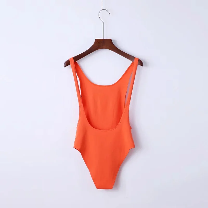 GOPLUS Sexy Bodysuit 2022 Summer Orange Sleeveless Backless Women Jumpsuit Bandage Body Romper Casual Ladies Slim C3996 |