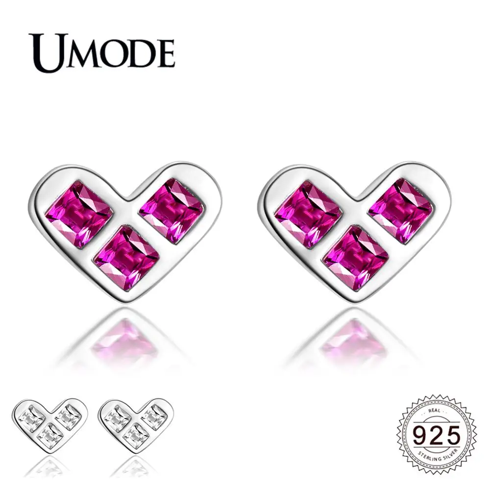 Женские серьги-гвоздики из серебра 2019 пробы с квадратным фианитом | Украшения и