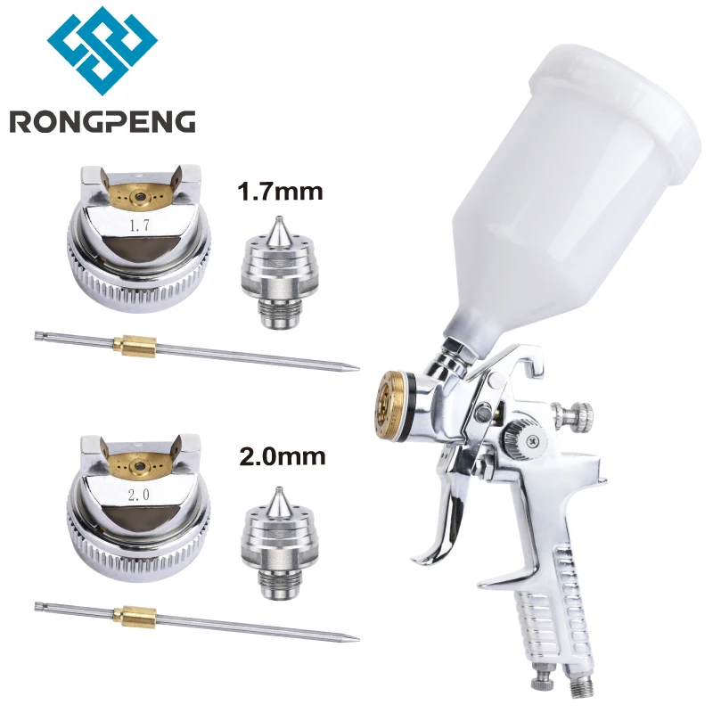 

RONGPENG H-827B Professional HVLP 1.7mm 2.0mm Nozzle Spray Gun Paint Airbrush Pneumatic Tools For Car Painting