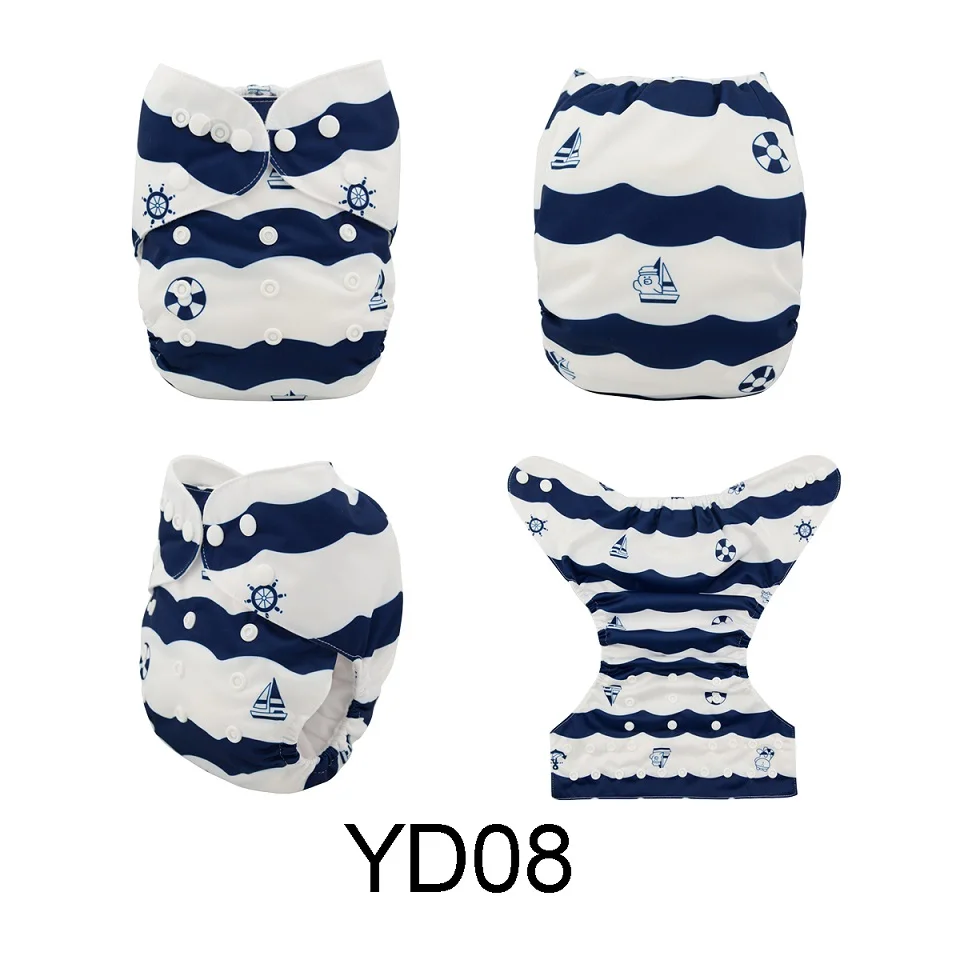 YD08 U pick ALVA Baby самая популярная цифровая позиция детские тканевые подгузники с вставкой из микрофибры(серия YD - Цвет: YD08