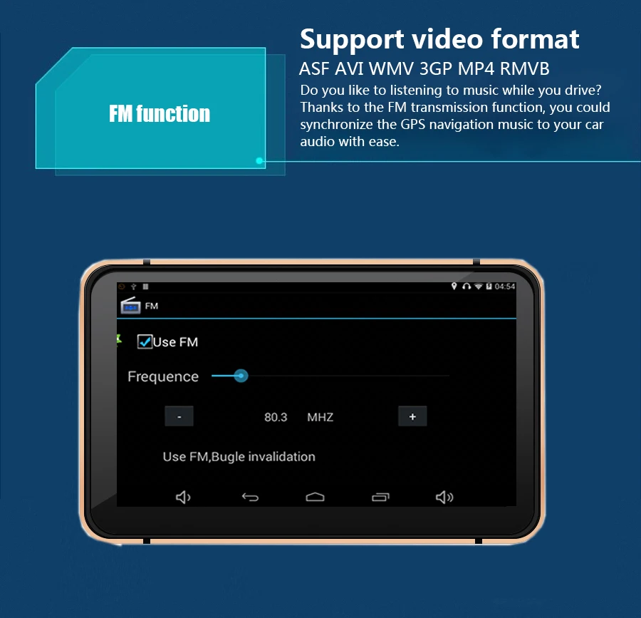 Anfilite 7 дюймовый TFT сенсорный экран Android 1080P Автомобильный регистратор 512 МБ 8 ГБ Wifi
