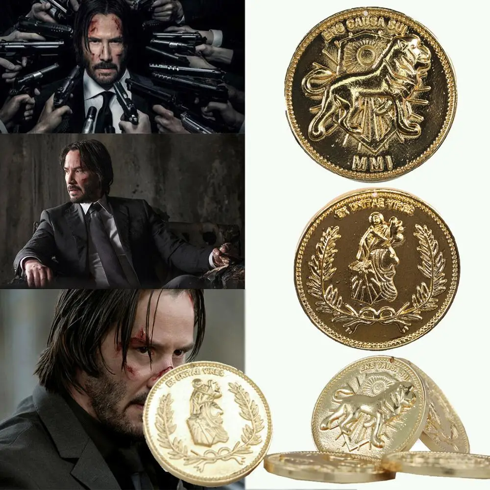 Coslive Золотая копия монет костюм для косплея аксессуары рождественский подарок