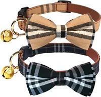 pack set dog collars with bow tie and bells adjustable cute dog bow ties collar for smallmediumlarge boys and girls pets