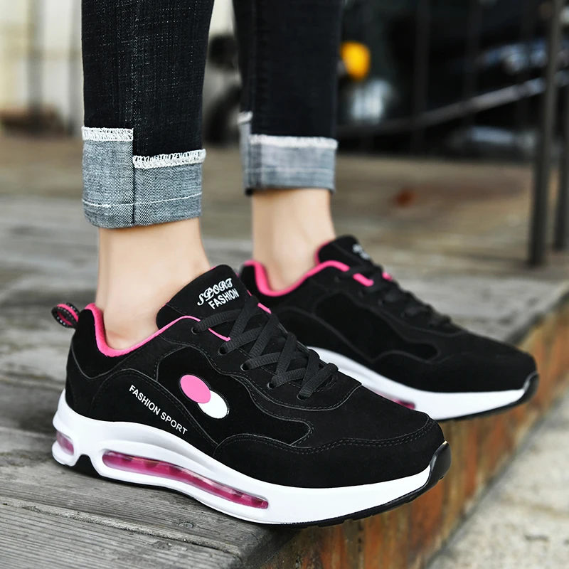 

Women's Vulcanize Shoes PU Air Cushion Casual Shoes Sports Cross-border Plus Size Women's Shoes Autumn and Winter Sneakers