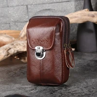 universal leather multifunctional man mobile phone bag for iphone 12 pro max 11 pro max 6 7 8 case coin purse portable waist bag