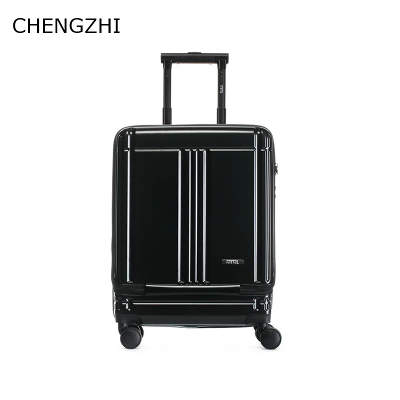 CHENGZHI, 20 дюймов, деловой чемодан, сумка на колесиках, роскошная, высокое качество, сумка на колесиках для ноутбука, чемодан на колесиках