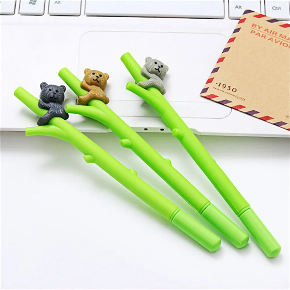 

0.5mm Creative Cartoon Koala Branches Black Ink Gel Pen Signing Pen Writing Tool School Office Supply Student Stationery