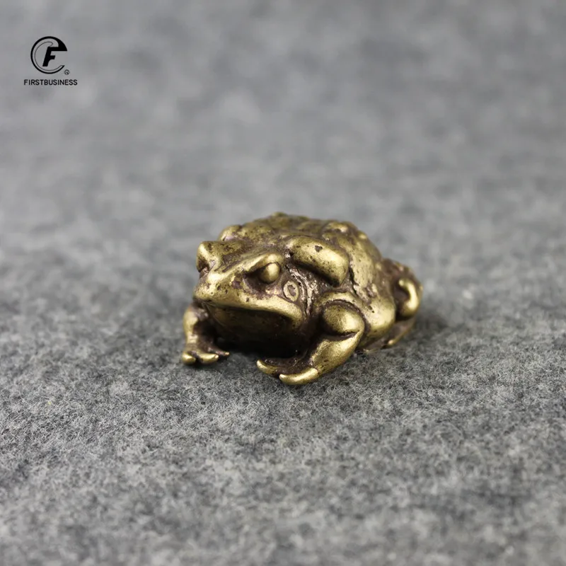 Медные жабы на удачу лягушка Золотая жаба животное твердая медная статуя