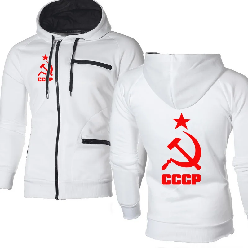 Мужская куртка CCCP, русская, советская, с принтом, уникальная, с капюшоном, мужская куртка, толстовка, флисовые спортивные костюмы, толстовки на молнии