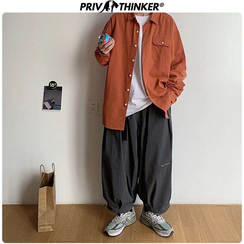 Privathinker повседневные весенние хлопковые цветные рубашки для мужчин 2020 свободные