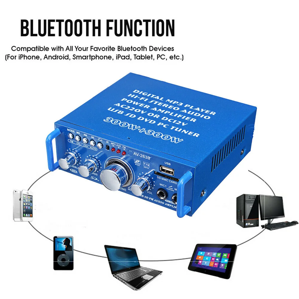 HIFI звук Новости Bluetooth автомобиля MP3 формат карты Вставить усилитель аудио Музыка