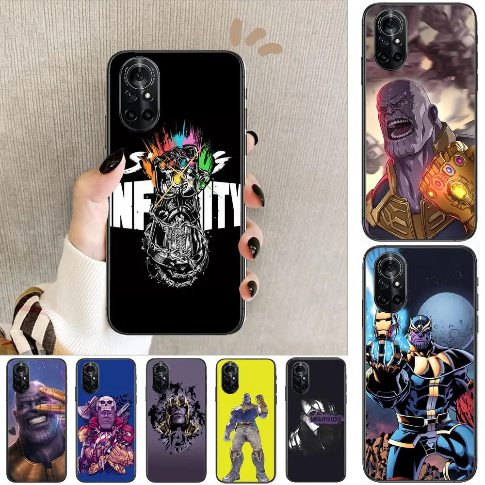 

Marvel Avengers Thanos Clear Phone Case For Huawei Honor 20 10 9 8A 7 5T X Pro Lite 5G Black Etui Coque Hoesjes Comic Fash des