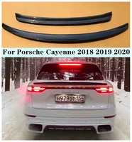 new high quality carbon fiber rear trunk lip spoiler roof spoiler wing fits for porsche cayenne 2018 2019 2020