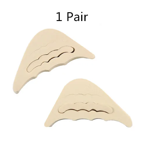 1 пара вставкой Для женщин на высоком каблуке носок штекер пол туфли из губчатого материала регулировки Подушка Анти-боль стельки для обуви аксессуары - Цвет: 1 Pair  Skin