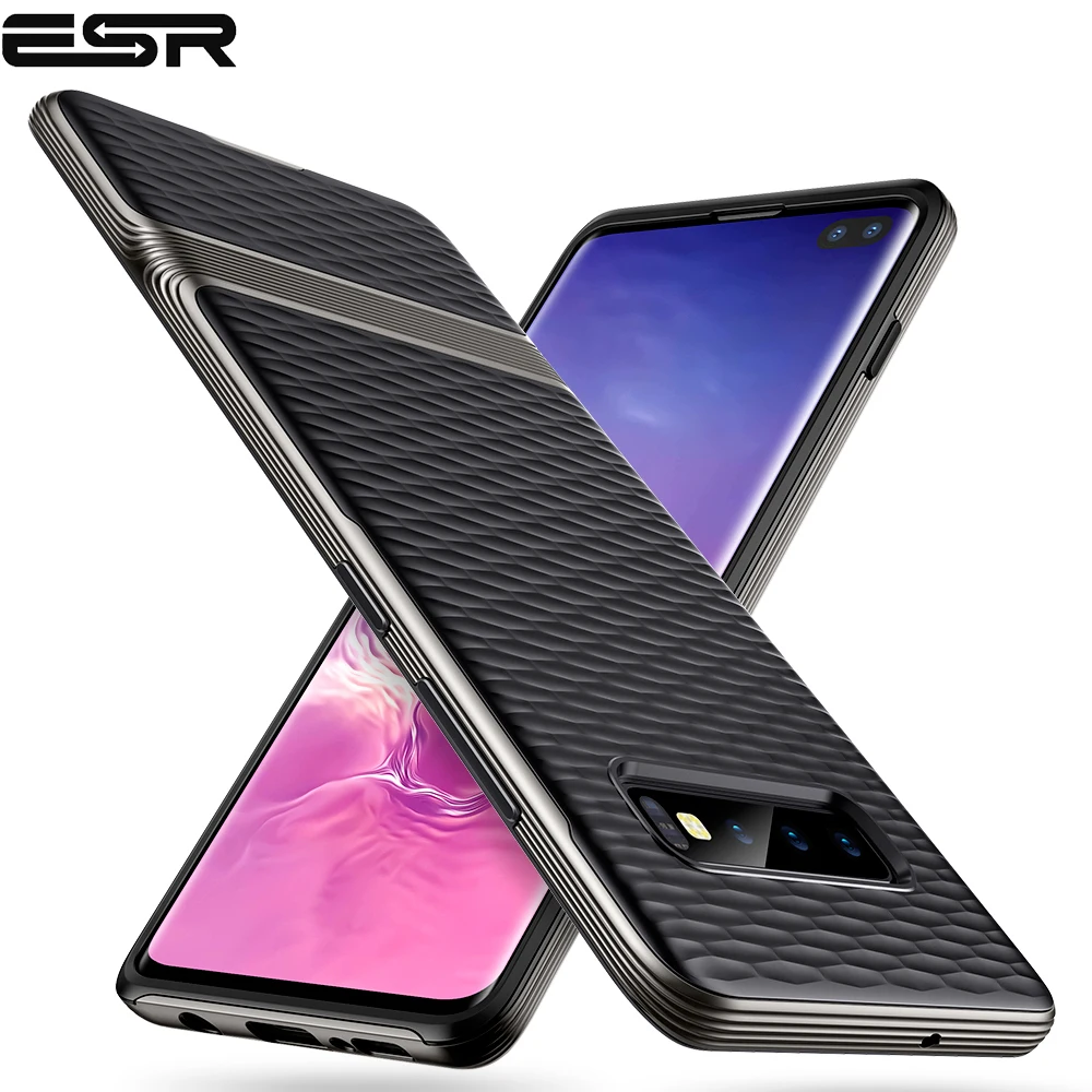 Чехол ESR для samsung Galaxy S10 Plus, TPU+ PC чехол, тонкий гибридный дизайн, водоотталкивающая текстура, бампер для телефона samsung S10 Plus