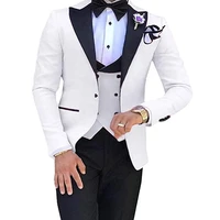 menss 3 pieces suits for men custom made terno slim groom custom wedding men suit masculino jacketpantvesttiebow