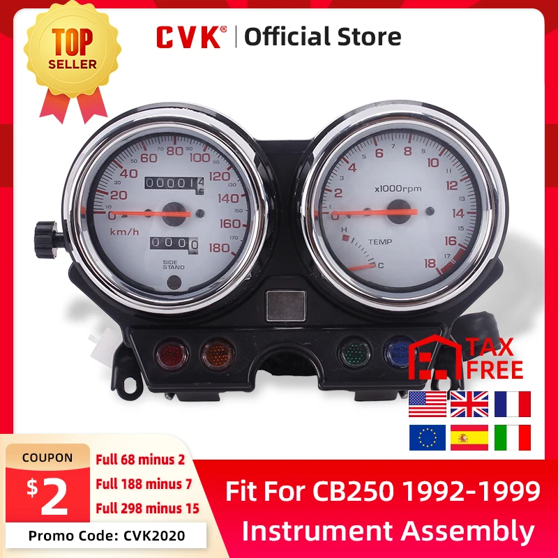 

CVK instrument assembly speedometer odometer tachometer For HONDA Hornet CB250 hornet250 1992 1993 1994 1995 1996 1997 1998 1999