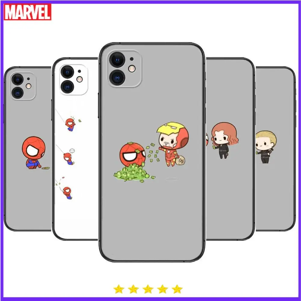 

Cute spiderman Marvel Phone Cases For iphone 13 Pro Max case 12 11 Pro Max 8 PLUS 7PLUS 6S XR X XS 6 mini se mobile cell