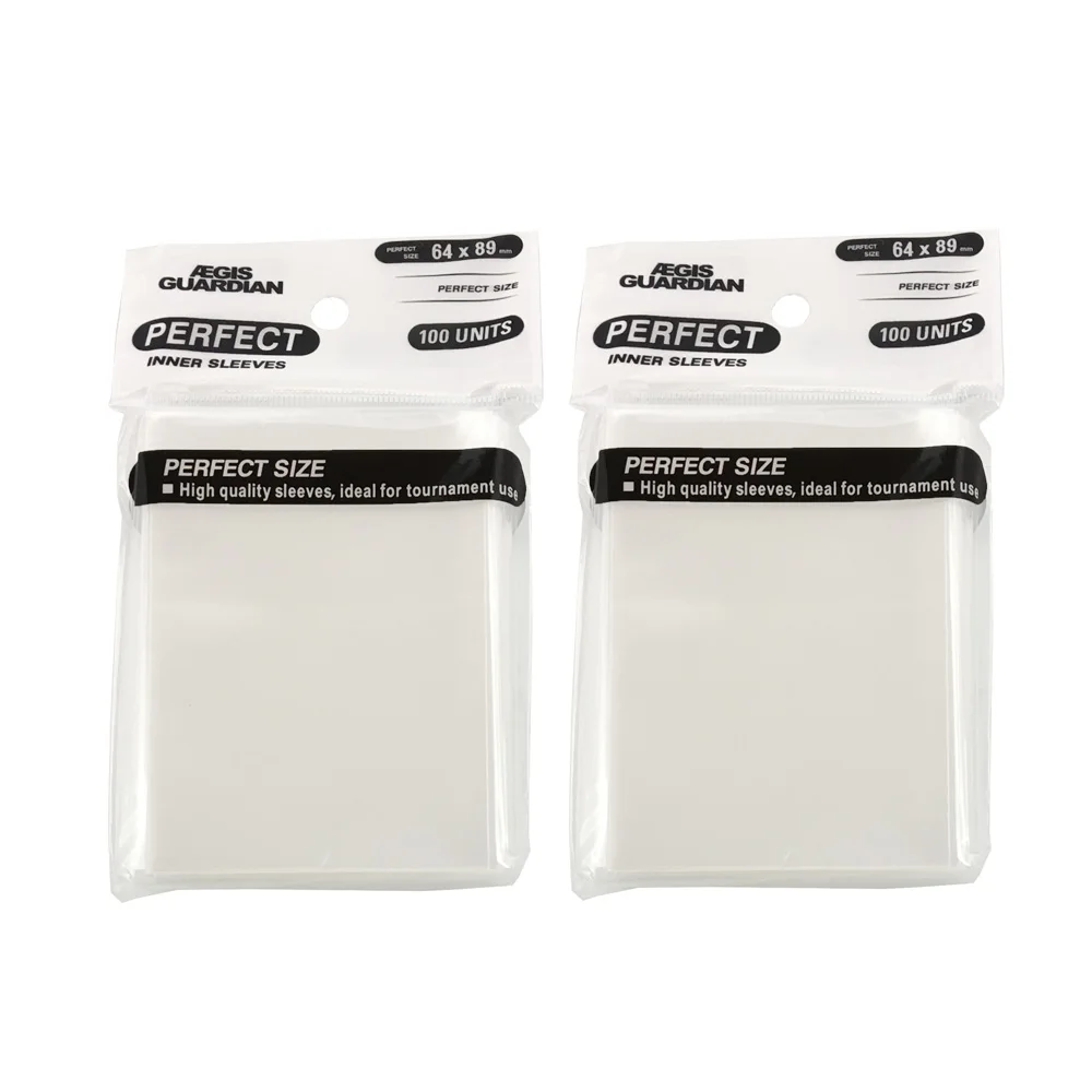 

200pcs/lot 64*89mm Perfect Size Clear Card Sleeves Perfect Fit Card Sleeve Board Game TCG Card Protector