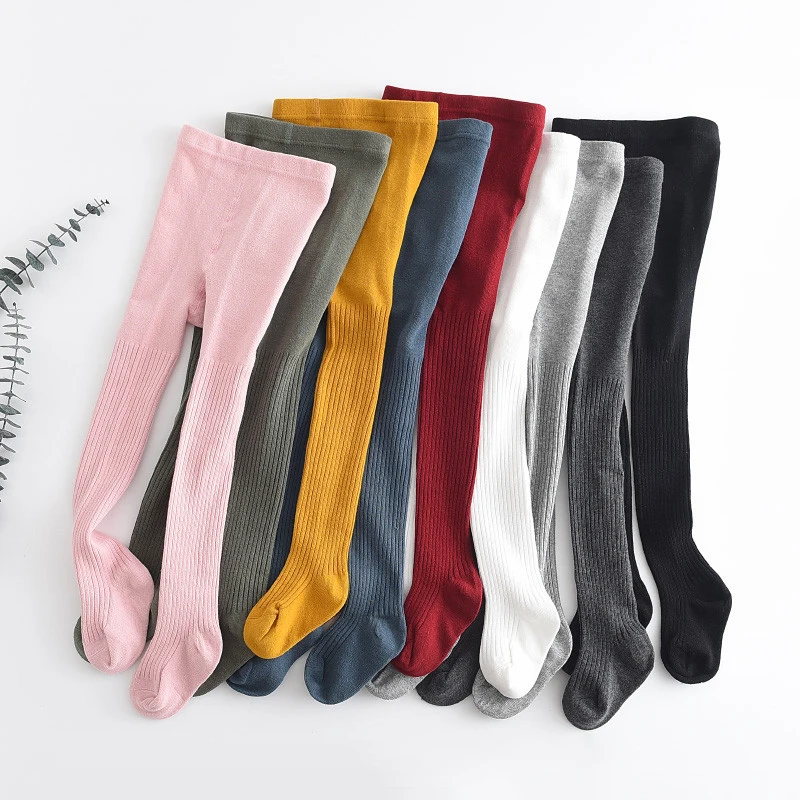 

Kids Girls Pantyhose Autumn Winter 10 Colors Knitted Leggings Knitting Tight for Toddler Children Girl
