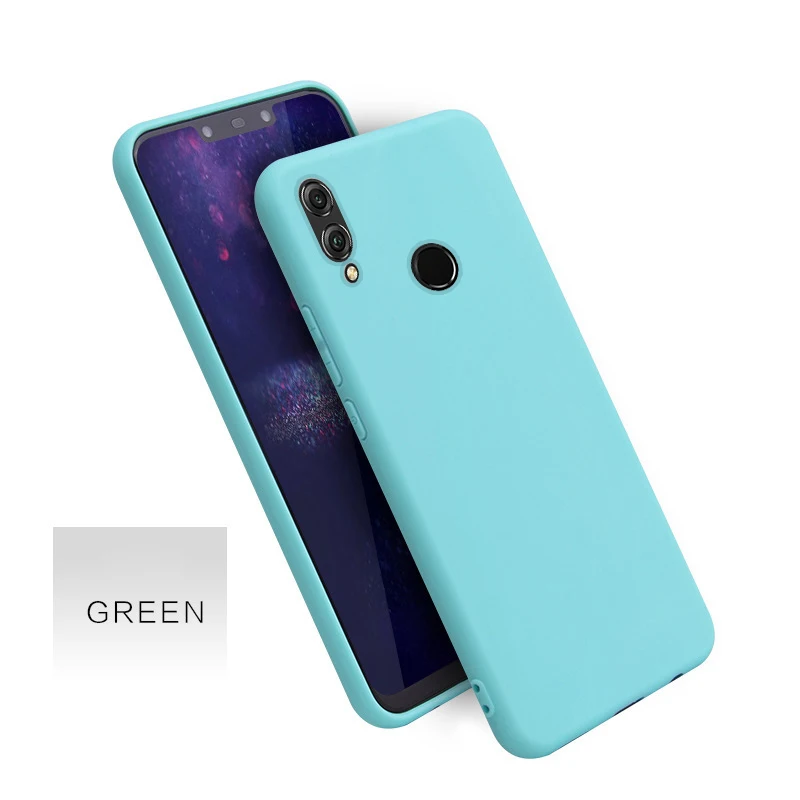 Чехол конфетного цвета для huawei mate 30 20X5G P20 P30 Pro Lite Y6 Y7 Pro Y9 P Smart Z Honor 20 10i 8x 9x Pro 9 Lite чехол Coque - Цвет: Blue