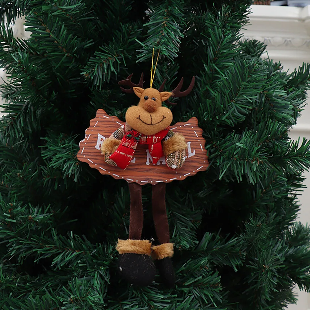 Подвески Деревянные со знаком для пожилых людей снеговик олень медведь ткань